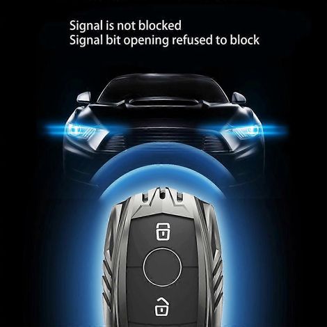 Étui de protection pour clés de voiture Mercedes-Benz Classe A/B/C/V GLA E300L (AMG-B-Gris) (1/4)