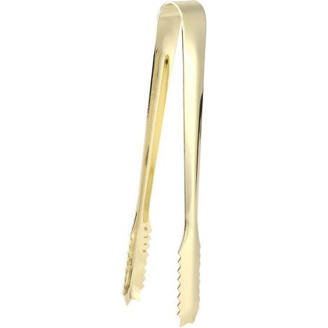 Stainless Steel Sugar Tongs for Pastry, Ice, Sugar, Baking, Salad, BBQ, Bar Tools, Gold Plated MUMU (1/4)