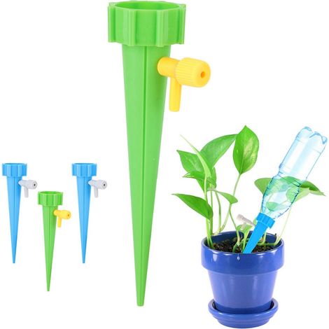 6-teiliges Set verstellbarer, selbstbewässernder Erdspieße für Gartenpflanzen – Automatisches Bewässerungssystem (1/5)
