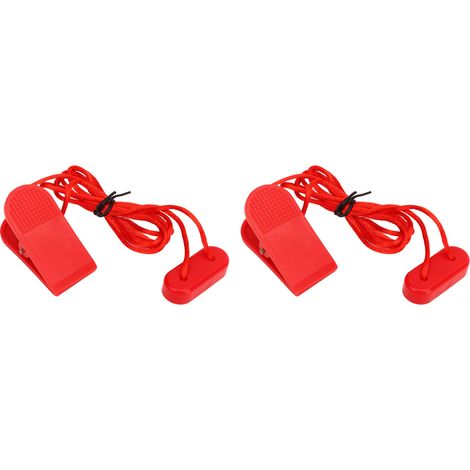 Clé de Sécurité Magnétique Rouge pour Tapis de Course, 2 Pièces de Rechange Universelles (1/5)