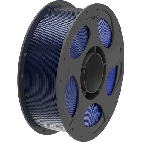 Filamento Anycubic de seda bicolor negro-azul 1 kg (1/4)