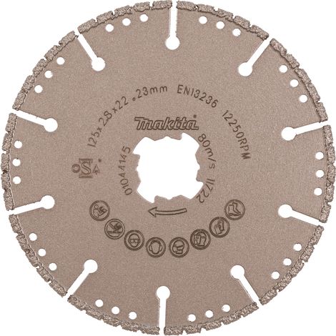 Disque à tronçonner diamanté Makita E-19738 125x22 23 mm X-Lock