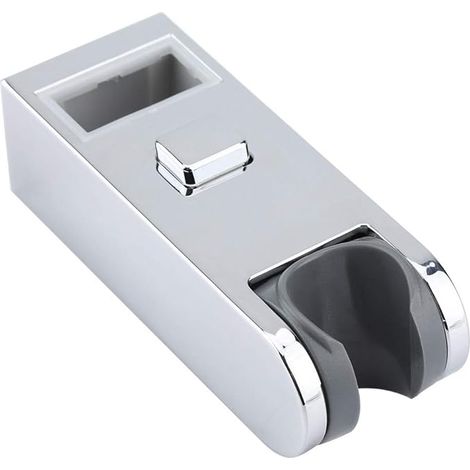 BRAVIX Support de pommeau de Douche pour Barre coulissante, Support de tête de Rail de Barre coulissante de Douche à Hauteur réglable en ABS chromé, pour Tube de Douche de Levage 30  15