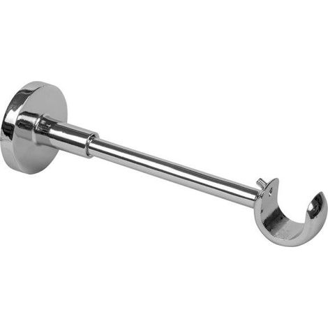 1 supporto estensibile 14-20 cm cromo per tubo tenda diametro 20 mm