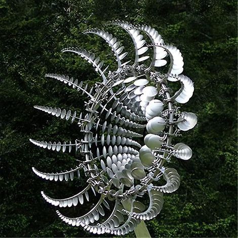 Moulin à vent magique en métal pour la décoration de jardin et de pelouse - Moulin à vent en métal 3D unique et magique (1/4)