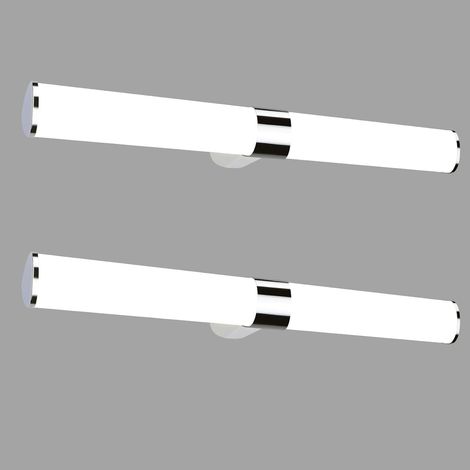 GBLY lampe miroir LED, lampe armoire, applique salle de bain, lumière blanche neutre 4000 Kelvin, 15W, étanche IP44, largeur 600mm,chrome - 2ER (1/5)