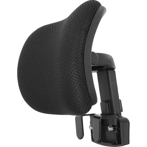 Appui-tête pour chaise de bureau, coussin de soutien universel moelleux, réglable en hauteur, couleur noir, confort optimal pour votre poste de travail (1/5)