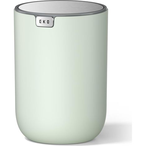 Mini poubelle de table avec couvercle à bascule, poubelle de bureau pour comptoir de salle de bain, vanité, café ou bureau, petite poubelle (sauge) (1/5)