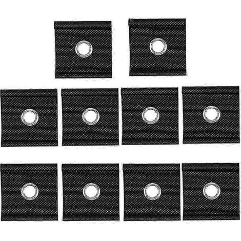 10 crochets pour barres de tuyauterie, œillets pour auvent, rambarde, tente de toit, caravane PDWHBYV (1/4)