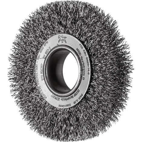 PFERD TOOLS Rundbürste breit ungezopft RBU Ø100x20xvariable Bohrung Edelstahl-Draht-Ø0,30 Schleifbock (1/5)