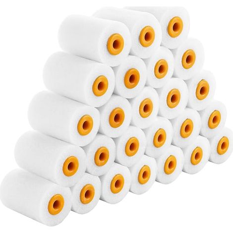 Lot de 60 Petit Rouleau Peinture mur Intérieur, 5.0x3.5cm Mini Rouleau Peinture, Manchon Peinture pour Revêtement, Bricolage et Décoration Intérieure (1/5)