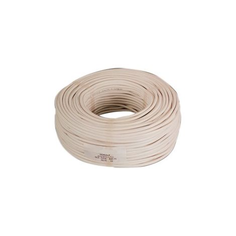 CAVO ELETTRICO SEZ. 2X1,5 BIANCO H05VV-F - 100 M