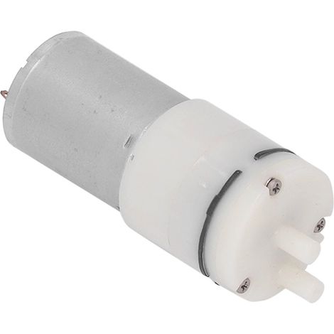 Pompe à air à membrane de gonflage, angle d'orifice de 0°, avec pressostat et interrupteur de trop-plein, alimentation 12 V CC (1/5)