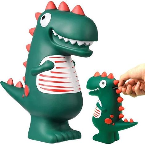 Tirelire,Dinosaure Tirelire pour Enfants Grande Tirelire pour Garçons et Filles comme Cadeaux Anniversaire Scolarisation Baptême