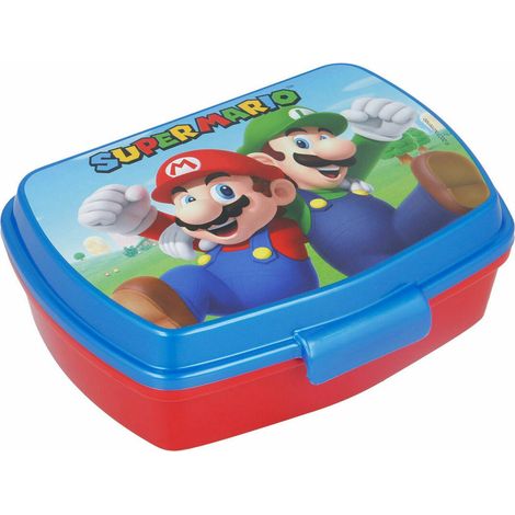 Contenitore per Sandwich Super Mario Plastica Rosso Azzurro (17 x 5.6 x 13.3 cm) (1/4)