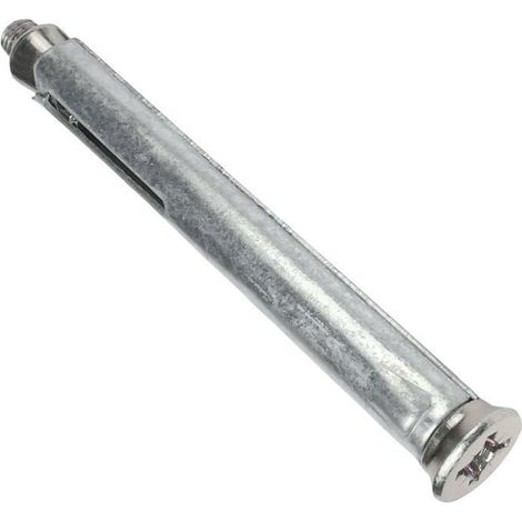 Lot de 10 chevilles d'expansion métalliques Ø10x72 mm + 10 vis M6x87 mm à empreinte PZ 3 - acier (1/3)