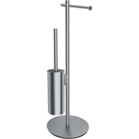 OMNIRES Modern Project - Toilettenpapier- und WC-Bürstenhalter, Nickel gebürstet MP60810NI (1/2)
