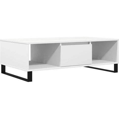 Maison Exclusive - Couchtisch Weiß 104x60x35 cm Holzwerkstoff