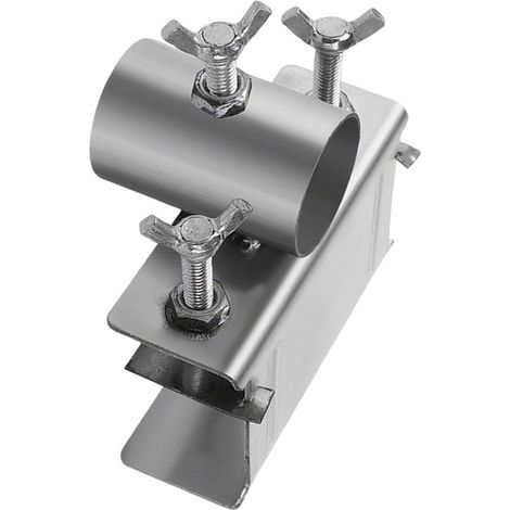 Generico Sonnenschirmhalter für Sonnenschirme sicherer verstellbarer Griff verstärkter Edelstahlclip universell passend für Strandstühle tragbar 420 g