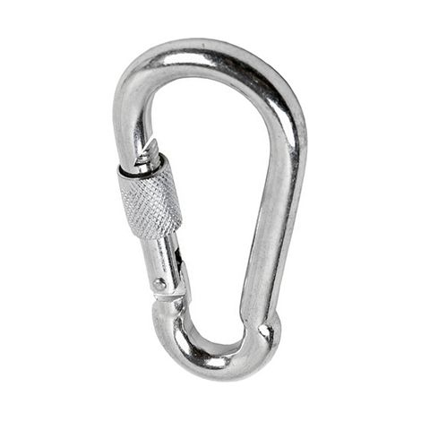 Bolsa de 5 mosquetones bombero+seguro 120mm