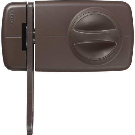 Abus 532740 7030 B - Serratura supplementare per porta con gancio di sicurezza, colore: Marrone (1/4)