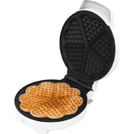 Cecotec Gaufriers Fun Gofrestone Round. Gaufrier avec finitions en acier inoxydable et 1000 W de puissance, idéal pour cuire un (1/5)