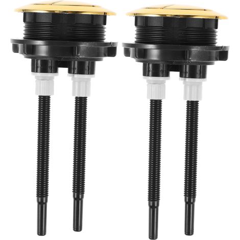 Bouton de Chasse D'eau Double 48mm Rond pour Réservoir, 2 Pièces (1/5)