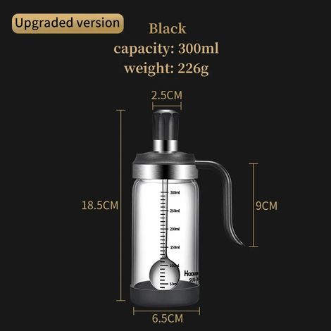 (1 pot à épices noir de 300 ml avec poignée) Boîte à épices, rangement, avec cuillère (1/3)