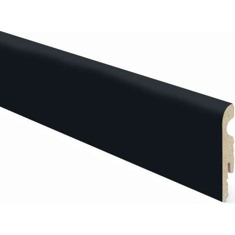 BATTISCOPA MDF 80X10X2400MM NERO
