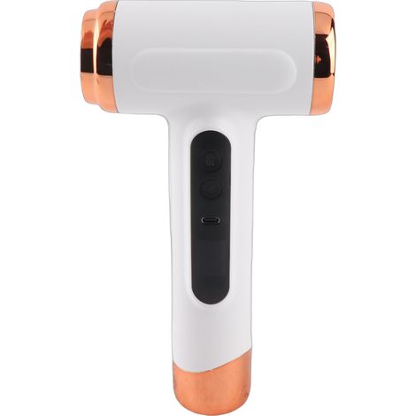 Sèche-cheveux sans fil portable, rechargeable, léger, air chaud/froid, 200 W, blanc, prise européenne, idéal pour les voyages et les dortoirs. (1/5)