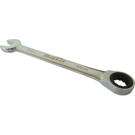 DRAKKAR-TOOLS - Clés mixtes droite à cliquet - 12618 Numéro: 17 - Ce produit de marque DRAKKAR-TOOLS est neuf.