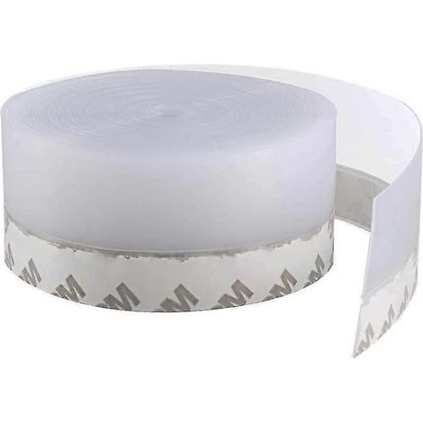 Joint d'étanchéité en silicone, 10 m, transparent et auto-adhésif, pour bas de porte. Joint d'étanchéité étanche à l'eau, au vent et à la poussière. VEBTles (1/5)