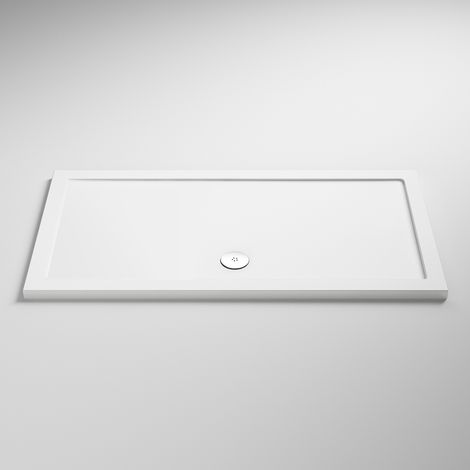 Nuie White 1500mm x 760mm Rectangular Shower Tray with Centre Edge Waste - NTP042 (1/5)