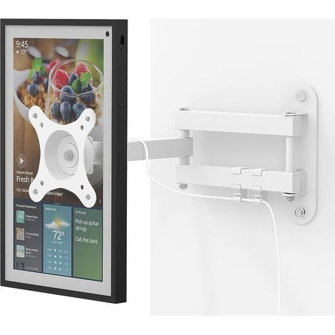 Supporto a parete per TV, supporto a parete pieghevole per schermi da 13 a 32 pollici, con supporto regolabile, girevole e inclinabile, capacità di carico fino a 15 kg, VESA 75 x 75 mm, 100 x 100 mm, (1/5)