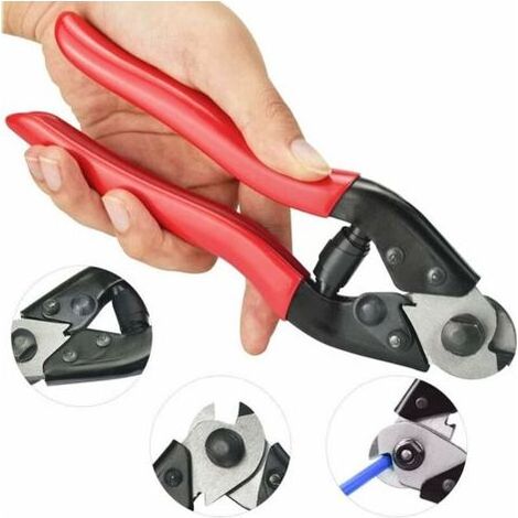 Coupe-Câble Vélo 190mm en Acier au Chrome Vanadium Pince Coupe-câble de Vélo Outils de Coupe de Câble de Vélo pour Coupe-Câble de Vélo 1mm - 7mm (1/5)