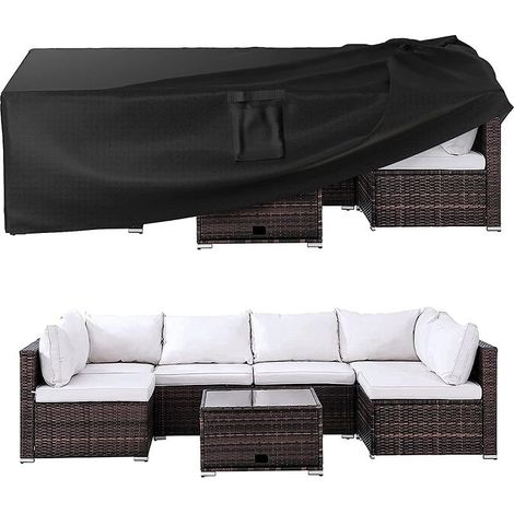 180x120x74cm Housses de Meubles de Jardin,Housse Salon De Jardin Imperméables,Housse Salon de Jardin, Housse de Table Extérieur Bâche Tissu 210D Oxford,Anti-UV (1/4)