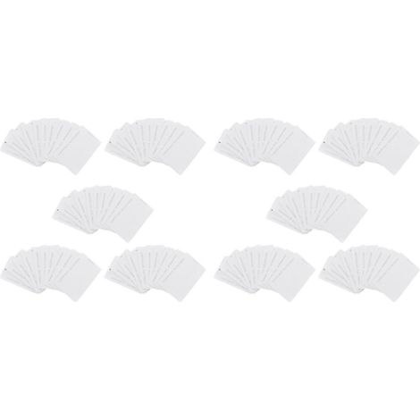 100 cartes d'accès RFID blanches 125 kHz 0,8 mm (1/2)