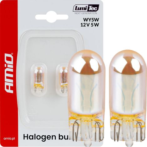 Halogenlampen WY5W 12V5W LumiTec orange Chrom 2 Stück amio-04626 (1/5)