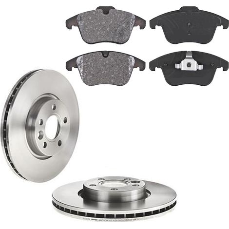 KIT FRENI ANTERIORI compatibile con FORD MONDEO IV , TRE VOLUMI, IV TURNIER (BA7) - DISCHI + PASTIGLIE OEM: FDB1897 / 17752 , 18081 /SOSTITUZIONE DIRETTA/BASSA POLVERE/SILENZIOSO (1/5)