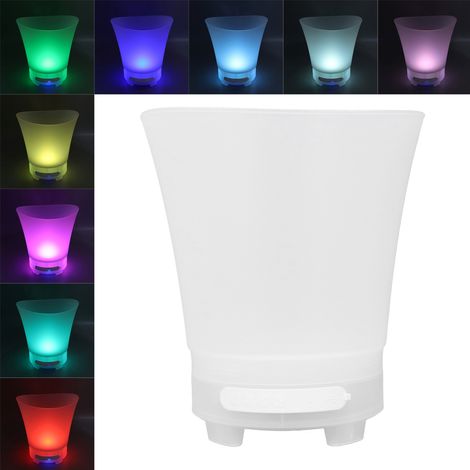 Seau à glace LED 7L grande capacité 4 modes d'éclairage bière au vin coloré avec haut-parleur Bluetooth (1/5)