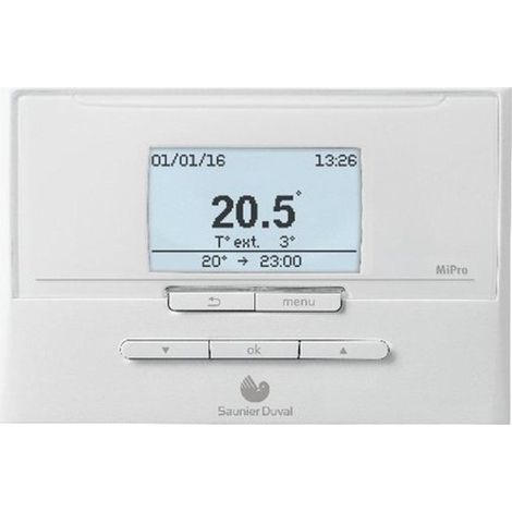 Saunier Duval MiPro Fernbedienung Heizgerät schwarz (1/3)