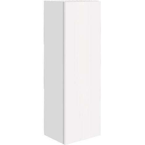 Orbit Illumo Wall Hung Tall Boy Storage Unit 300mm Wide - Matt White (1/2)
