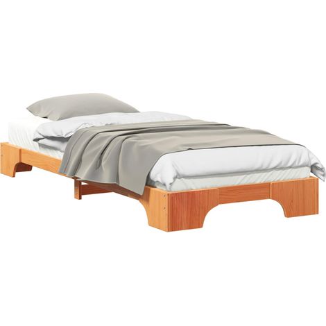 Maison Exclusive - Estructura de cama Marrón 80 x 210 cm Madera d