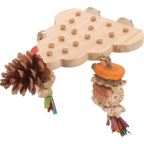 Bird Perch, Play Platform, Bite Pad for Parrots, Parrot Cage Accessory with Standing Stand for Birds (1/5)