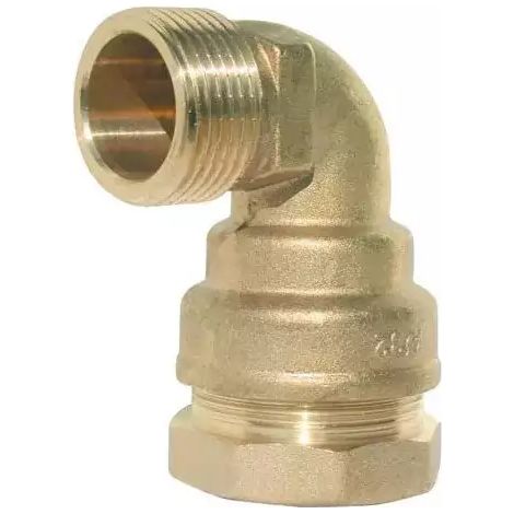 Coude PE serrage ext eau laiton M 32 26x34 (1/3)