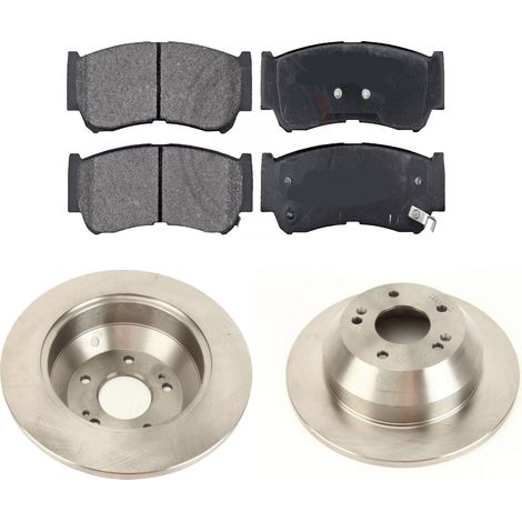 KIT FRENI POSTERIORI compatibile con HYUNDAI SANTA FE II (CM) - DISCHI + PASTIGLIE OEM: FDB1910 / 18126 /SOSTITUZIONE DIRETTA/BASSA POLVERE/SILENZIOSO