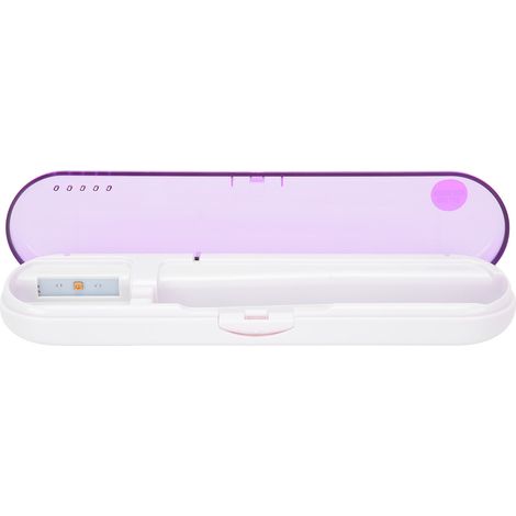 Porte-brosse à dents portable à LED UV ZL-08L, nettoyeur de dentifrice ultraviolet, violet (1/5)