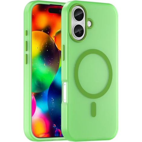 iPhone 17 Case – Slim Frosted, Shockproof, Anti-Fingerprint, MagSafe Compatible, Green (1/5)