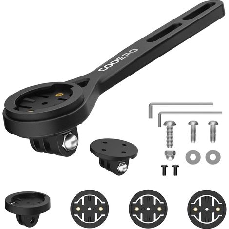 Support pour Ordinateur de vélo, Fixation Rapide pour Ordinateur de vélo, Compatible avec gopro, Support de Vélo à Montage Avant (1/5)