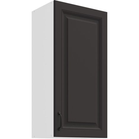 Hängeschrank 45 cm Stilo Grau Küchenzeile Küchenblock Küche Landhaus Höhe 90 cm (1/4)